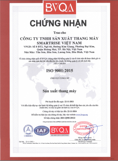 chứng nhận TCCL BVQA